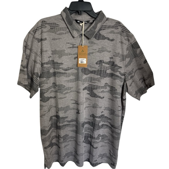 NWT Travis Mathew Eco Collection Beachside Gray XXXL 3XL  Stealth Golf Polo - Picture 3 of 14
